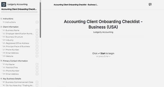 Image of a client portal