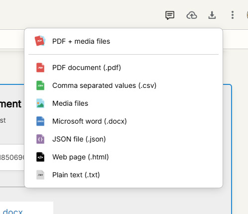 Download all responses screenshot