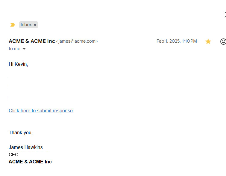 Email follow-up/reminder message example (gmail)