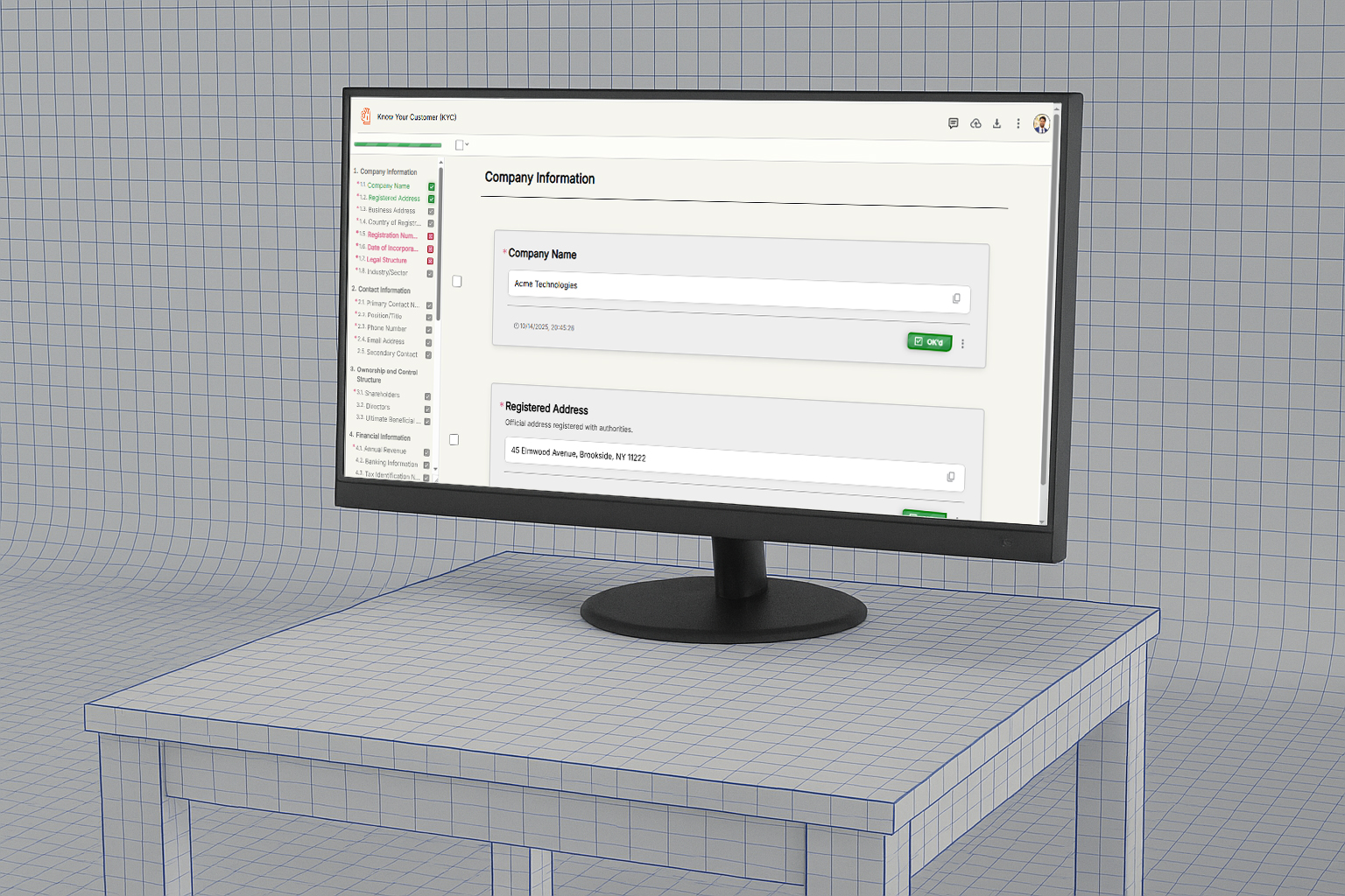 Configure custom links with your business domain hero image