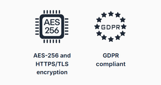 Encryption and GDPR badges